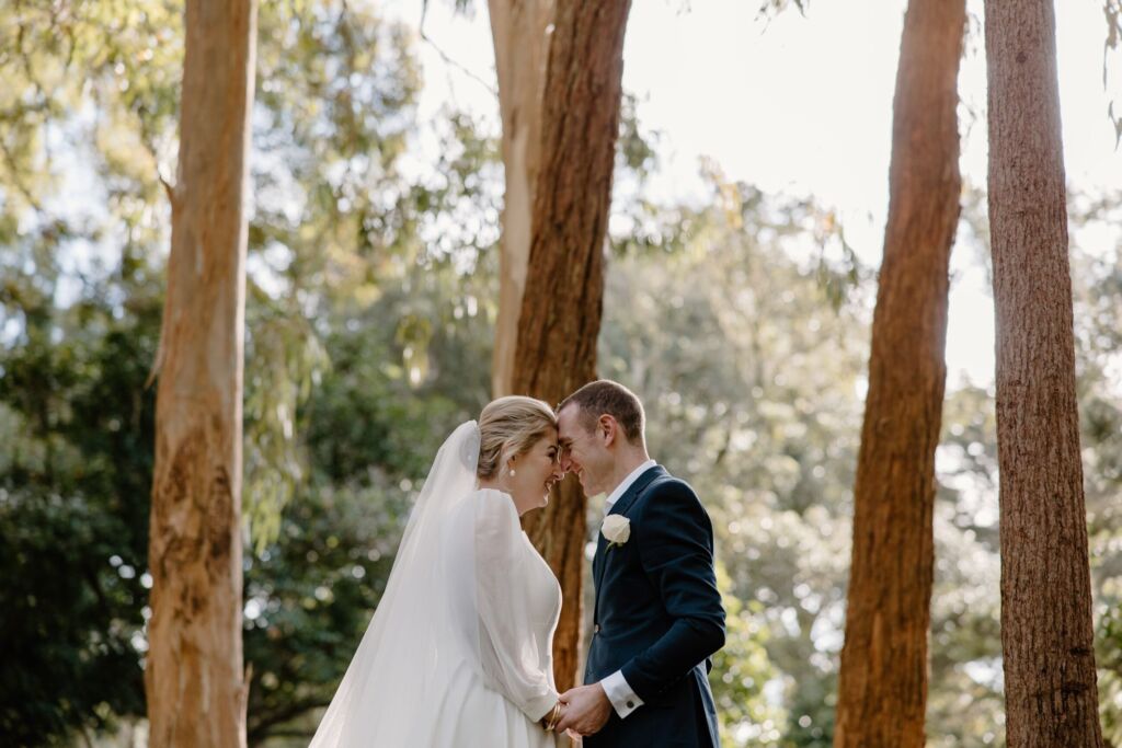 Bride and Groom at Cornwall Park Wedding